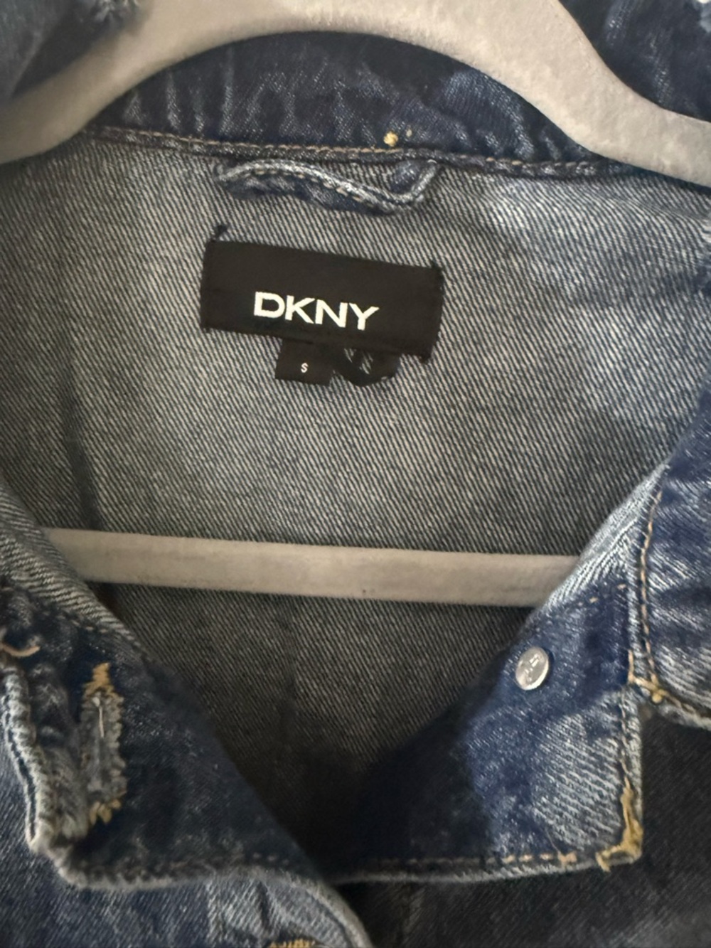 DKNY Washed Denim Jacket - Blue